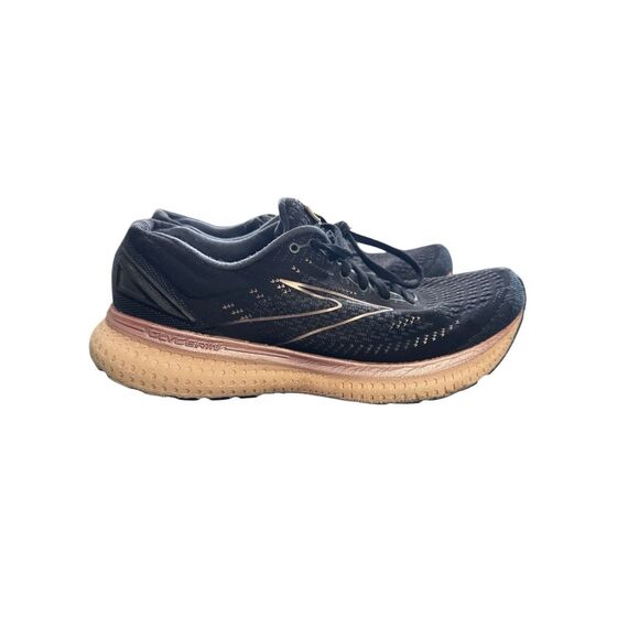 Brooks Glycerin GTS 19 Running Shoes Women Size 11 B Black Pink Sneakers - Picture 2 of 7